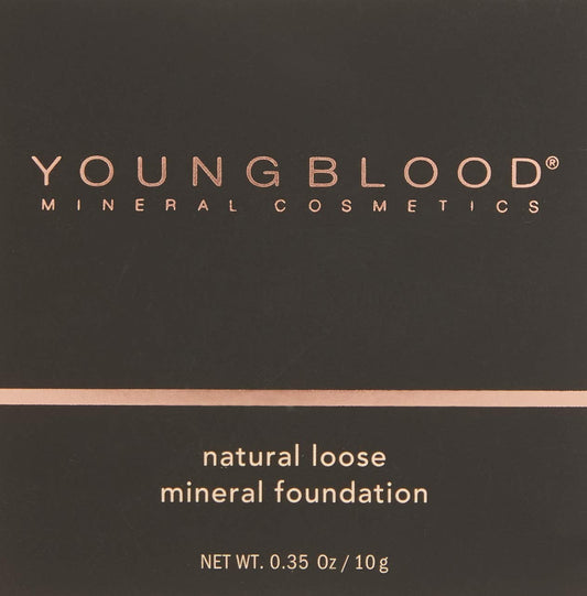 Youngblood Clean Luxury Cosmetics Natural Loose Mineral Foundation, Neutral | Loose Face Powder Foundation Mineral Illuminating Full Coverage Oil Control Matte Lasting | Vegan, Cruelty Free