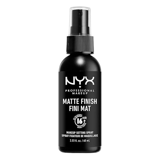 NYX PROFESSIONAL MAKEUP Makeup Setting Spray - Matte Finish, Long-Lasting Face Mist for up to 16HR Wear, Vegan Formula