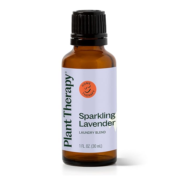 Plant Therapy Sparkling Lavender Laundry Essential Oil Blend 30 mL (1 oz) Pure, Undiluted, Wash Fragrance and Scent Enhancer