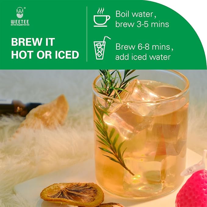 WT WEETEE Organic Licorice Root Tea Bags, Organic Pure Licorice Root Herbal Tea 100 Count, Naturally Caffeine-free