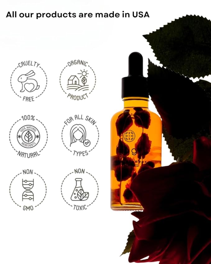 Intense Night Repair Face Elixir Hydrating Face Oil for Women | Anti-Aging Solution with Jojoba Oil, Rose Oil & Vitamin E | Cruelty Free & Plant-Based Facial Oil | Handcrafted in USA 1.69 fl oz