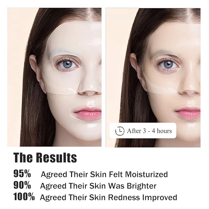 Bio Collagen Face Mask Overnight, Bio-Collagen Deep Collagen Anti-Wrinkle Lifting Mask Korean Skin Care Face Mask Sheet, Improve Moistur, Elasticity and Wrinkle (6Pcs)