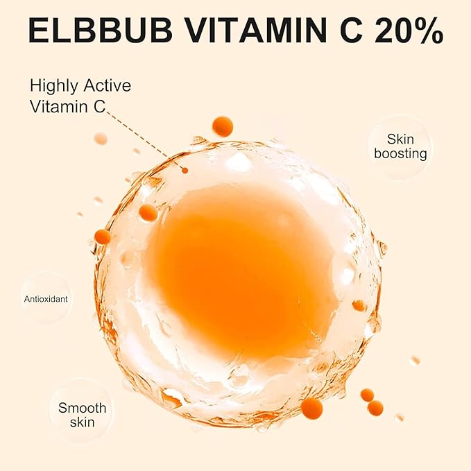 Premium 20% Vitamin C Serum For Face with Hyaluronic Acid, Retinol & Amino Acids - Boost Skin Collagen,Hydrate & Plump Skin, Anti Aging & Wrinkle Facial Serum (4 Fl Oz (Pack of 1))