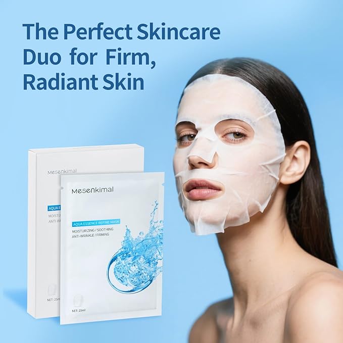 Collagen Face Mask with Hyaluronic Acid - Multi-Action Hydrating & Firming Face Mask for Women, Soothing Portulaca Oleracea for Redness Relief, Ideal Face Masks Skincare for All Skin Types,25g x 6ea