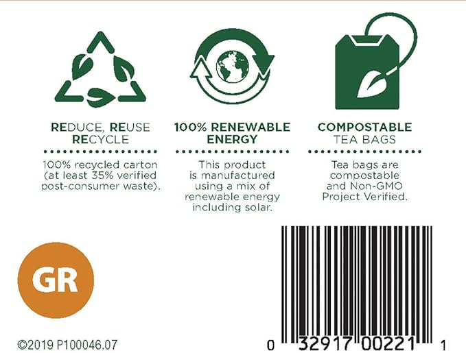 Traditional Medicinals Organic Gas Relief Chamomile Mint Herbal Tea, Relieves Gas & Bloating, (Pack of 1) - 16 Tea Bags