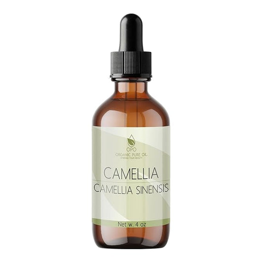 Japanese Camellia Seed Organic Oil Unrefined Cold Pressed Grade A (4 Oz / 120 Ml) Pharmaceutical Medi Grade - Full