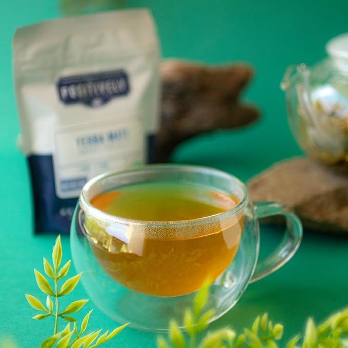 Organic Positively Tea Company, Yerba Mate Herbal Tea Bags (Unsmoked), 100 Count, Eco-Friendly Tea Bags, Non-GMO