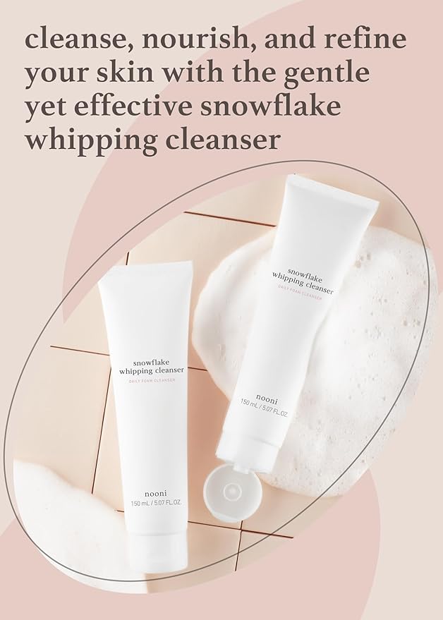 I DEW CARE Hydrogel Eye Patch - Starlit Kitten (5 EA) + NOONI Korean Facial Clenaser - Snowflake Whipping Cleanser 5.07 Fl Oz Bundle