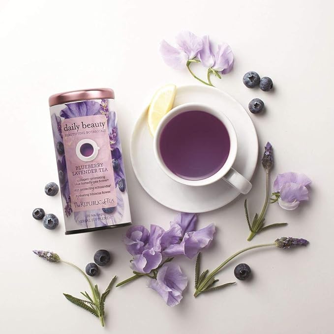 The Republic of Tea Beautifying Botanicals® Daily Beauty Herbal Tea, 250 Tea Bags