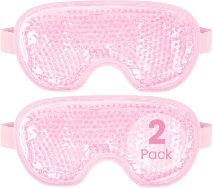 NEWGO Bundle of Cooling Eye Mask and Ice Bag 6 Inch