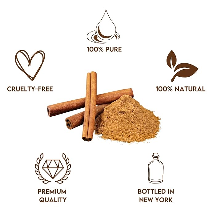 Premium Cinnamon Oil 4 Fl Oz with Huge Dropper and Sprayer - 100% Pure, Natural & Therapeutic - Cleaning, DIY Soap, Diffuser, Aromatherapy, Garden and Kitchen - Indoor and Outdoor