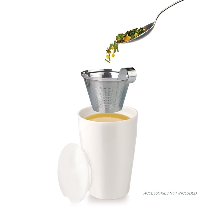 Tea Forte Blueberry Merlot Premium Organic Loose Leaf Caffeine-Free Herbal Tea Blend Canister, Makes 35-50 Cups, Tea Gifts for Mother's Day