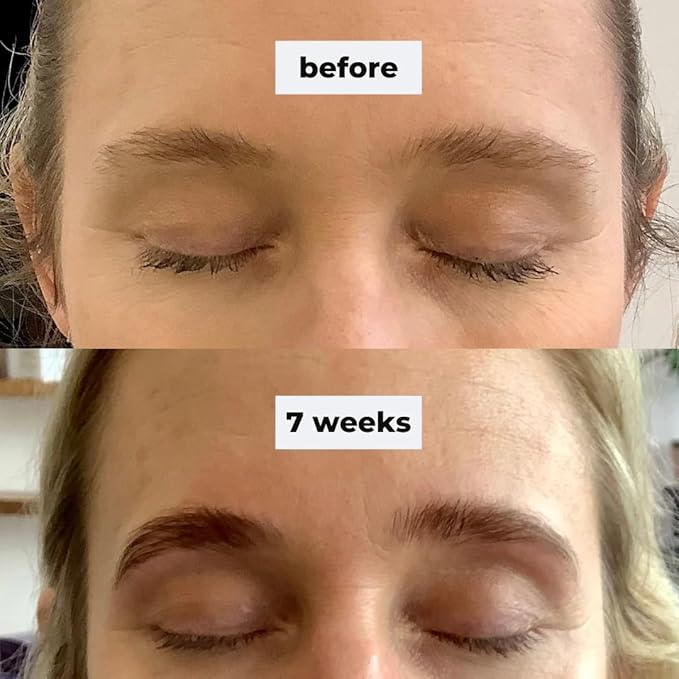 nuorganic 'Cosmic Brow' Eyebrow Serum for Growth | Natural Eye Brow Serum for Thicker, Longer, More Defined Brows | 4 Months Supply XL Size | Cruelty Free, Made in USA