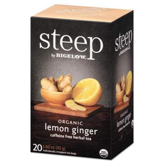 Bigelow Tea Steep Lemon Ginger Organic, 1.55oz (43g)
