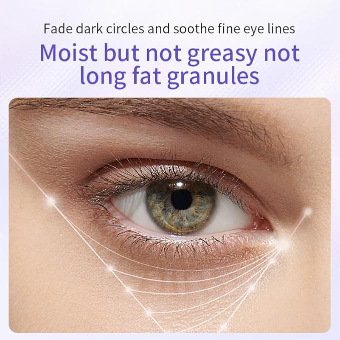 O'CHEAL Anti- Wrinkle Eye Cream With Roller Ball Quick Drying Hydrating Hyaluronic Acid Refreshing Eye Serum Fades Fine Line