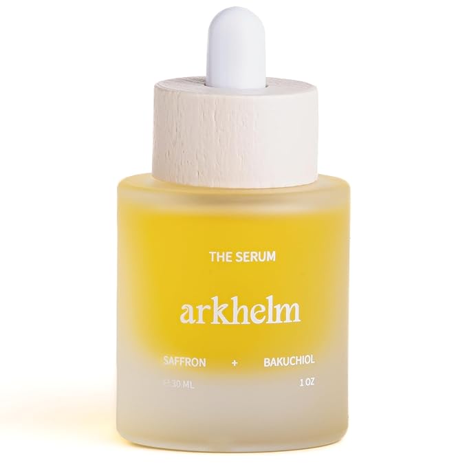 Bakuchiol and Saffron Face Serum - Cruelty-Free Organic Daily Facial Serum for Sensitive, Combination to Oily Skin - 30ML / 1 OZ. Vegan Calming Serum Facial for Brightening and Protection