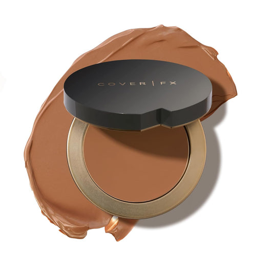 COVER FX Total Cover Cream Foundation - Shade D1 - Buildable Coverage - Natural Finish - Oil-Free - Sweat-Proof