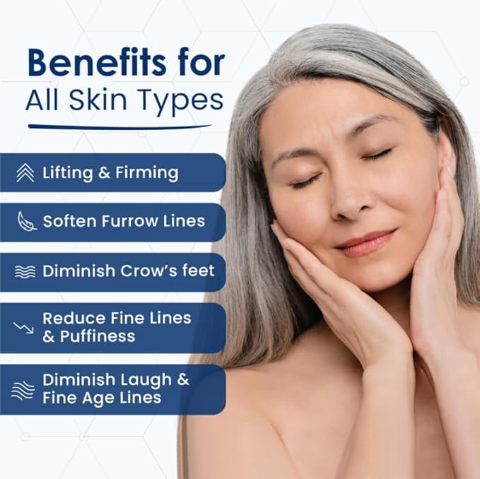 Anti Aging Serum To Reduce Fine Lines Around Eyes, Mouth & Forehead, Smoothing Skin Care For Wrinkles, Lifting & Firming Serums For Skin Care, 0.5 Fl Oz by Biologic Solutions