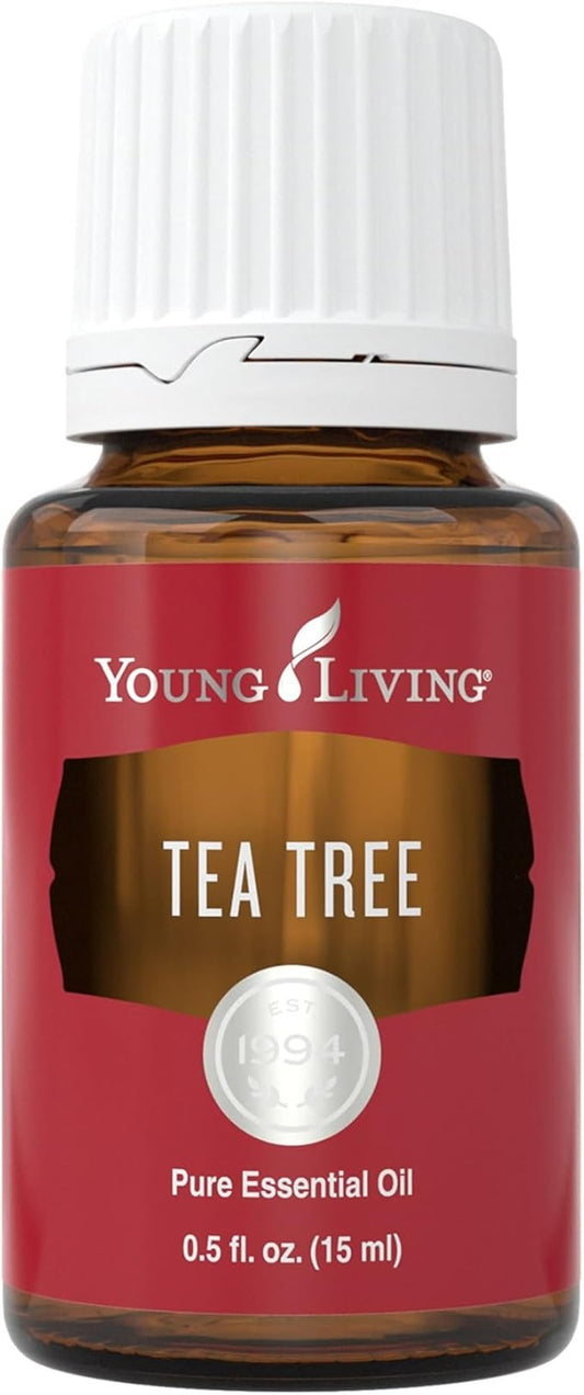 Young Living Tea Tree (Melaleuca Alternifolia) Essential Oil - 15ml - Purify and Revitalize with Nature's Essence - Healthy-Looking Skin and Nails - Healthy Hair and Scalp