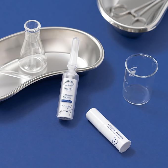 Glutathione ToneUp Kit – Antioxidant Skincare Set with Glutathione and Niacinamide, Ampoule and Cream Duo 2-Piece Set, Made in Korea