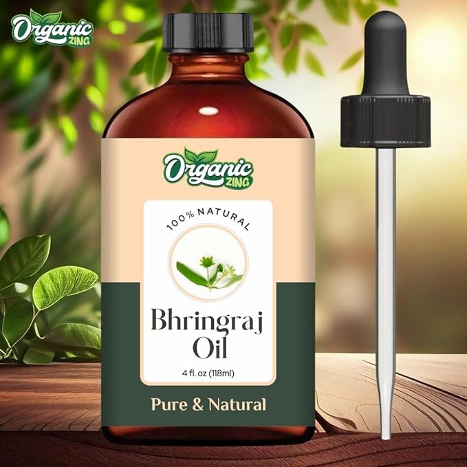 Bhringraj (Eclipta alba) Oil | Pure & Natural Carrier Oil for Skincare, Hair Care & Massage - 118ml/3.99fl oz