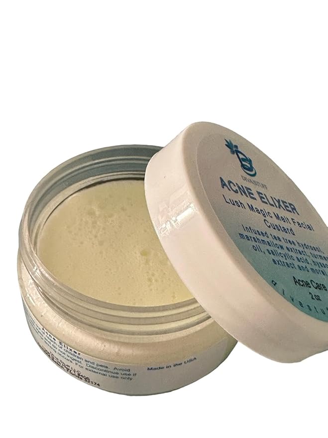 Diva Stuff Acne Facial Elixir, Magically Melts Into the Skin, High Water Content With Hyaluronic Acid to Help Keep Acne Prone Skin Moisturized Yet Clear