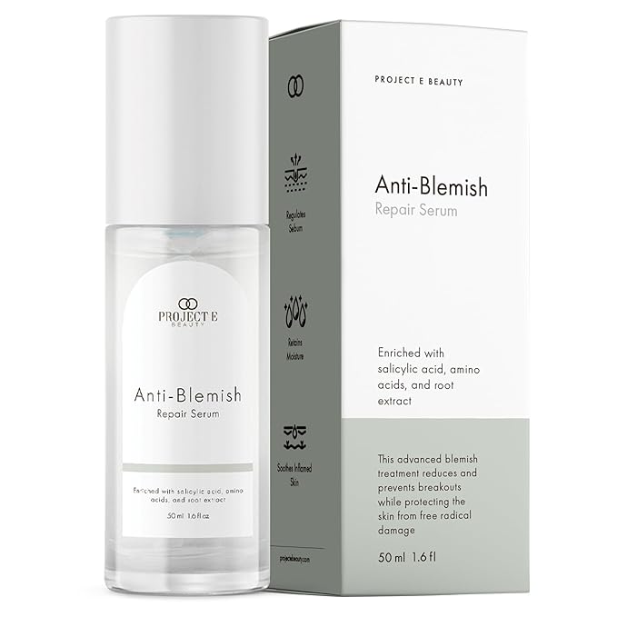 Anti-Blemish Repair Serum by Project E Beauty | Soothes, Hydrates & Minimizes Pores | 50ml