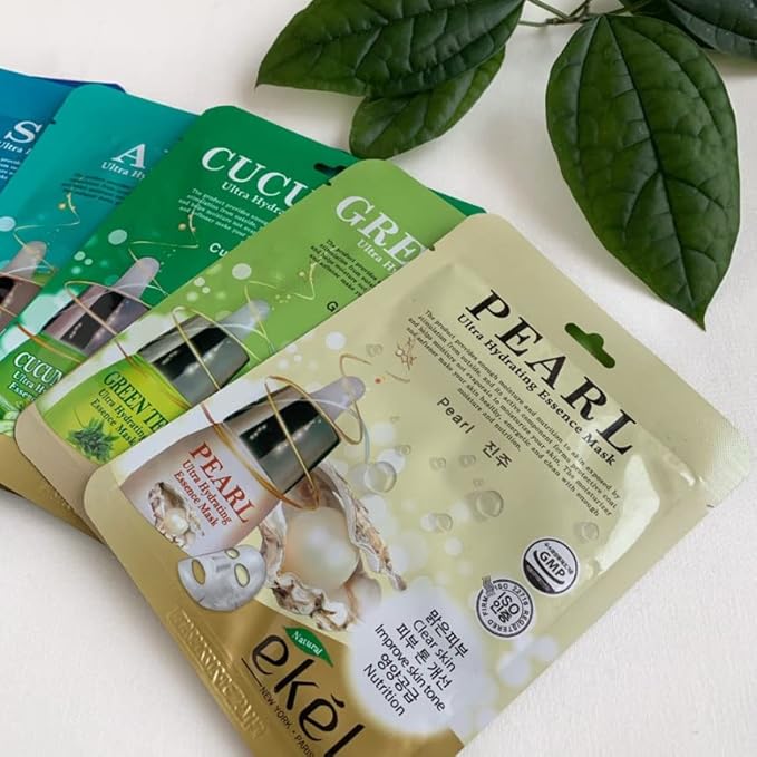 ekeL 22 Combo Pack Ultra Hydraying Essence Sheet Masks Full Face Facial Mask for All Skin Type Sheet Korean Face Mask