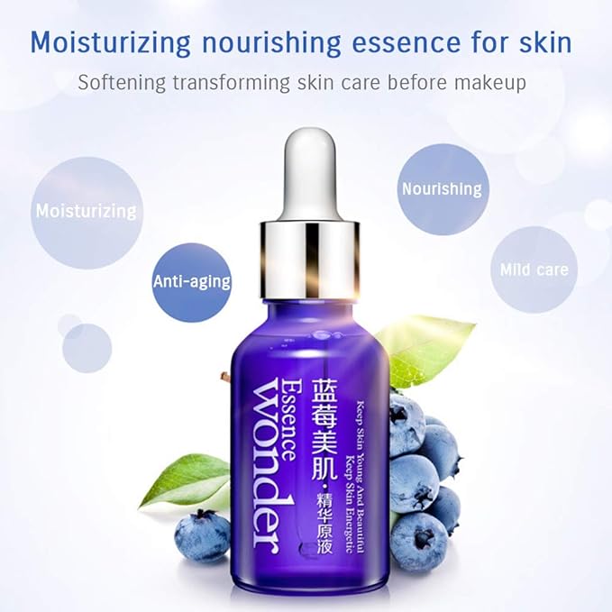 BIOAQUA Skin Care Blueberry Serums Hyaluronic Essence Acid Liquid Anti Wrinkle Anti Aging Collagen Pure Moisturizing Day 15ml