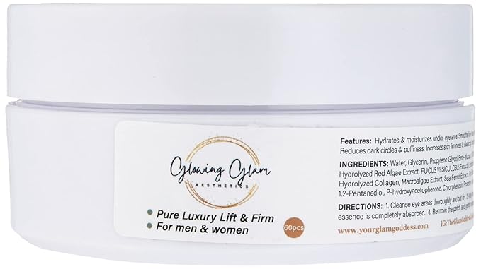 Luxury Under Eye Gel Patches: Reduce Dark Circles & Puffiness and Anti Wrinkle, Under Eye Bags,Eye Gel Treatment,Collagen Eye Gel Mask 30 pairs