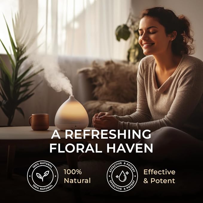 Gya Labs Palmarosa Essential Oil for Diffuser - 0.34 Fl Oz - 100% Pure Natural Palmarosa Oil for Skin, Aromatherapy, Massage, Candles Making - Sweet & Floral Scent