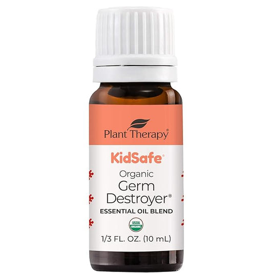 Plant Therapy KidSafe Organic Destroyer Essential Oil Blend 10 mL (1/3 oz) 100% Pure, Undiluted, Therapeutic Grade