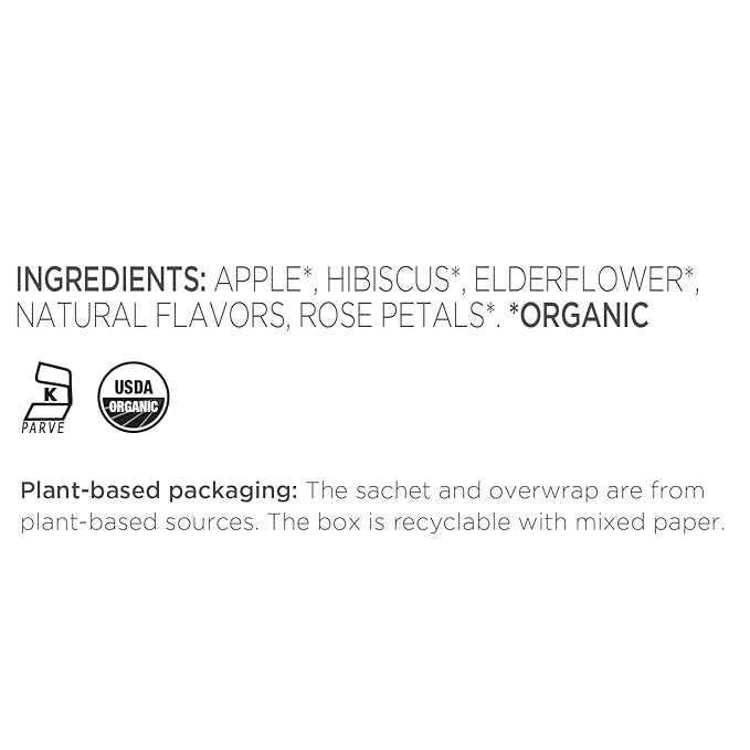 Tea Forte Watermelon Mint Cold Brew Iced Tea, Organic Caffeine Free 15 Sachet Infuser Tea Bags, Steeps in Cold Water