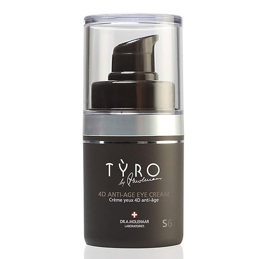 Tyro 4D Anti-Age Eye Cream - Combats Multiple Signs Of Eye Aging And Fatigue - Unique Nourishing And Hydrating Eye Cream - For Puffiness And Dark Circles - For Dryness And Uneven Skin Tone - 0.51 Oz