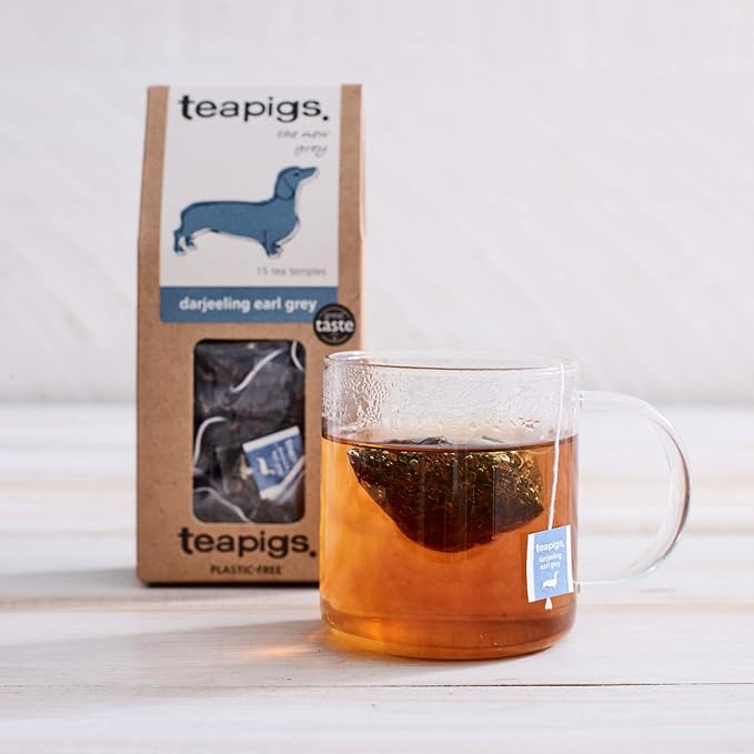 Teapigs Darjeeling Earl Grey Tea Bags Made with Whole Leaves (1 Pack of 50 Tea Bags)