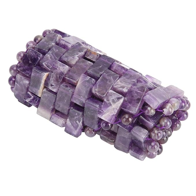 Jade Eye Mask, Jade Stones Agingproof Cooling Sleeping Eye Mask, Cold Eye Covers For Relief Eye Fatigue (Amethyst)