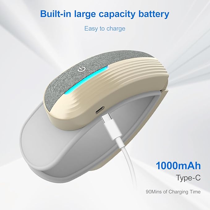 Portable Electric Head Massager, 5 Modes with Heat & Bluetooth, Deep Relaxation for Fatigue, Stress, and Sleep