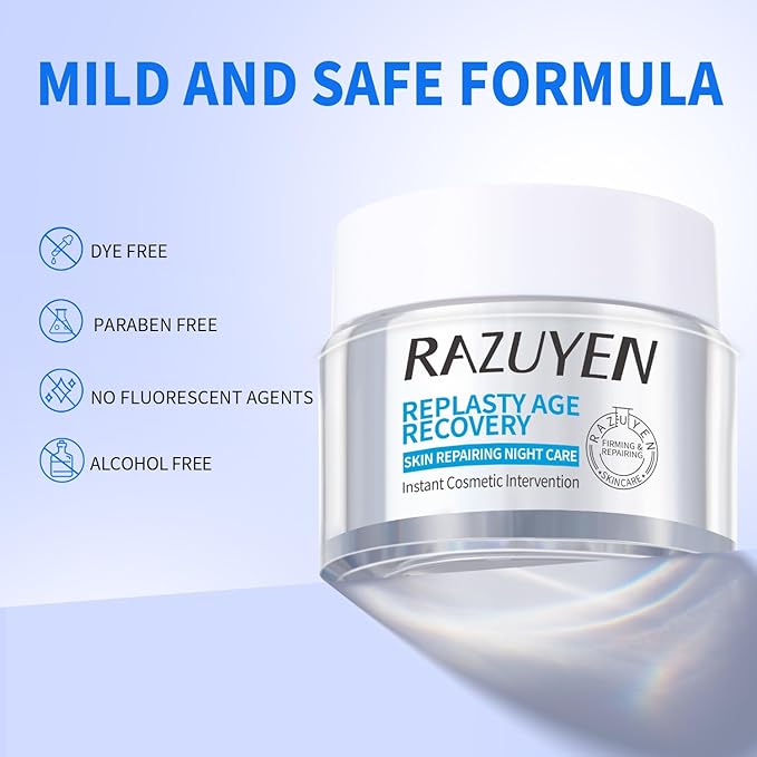 Anti-Wrinkle Facial Night Cream with 9% Pro-Xylane, Anti-Aging Night Moisturizer for Face Hydrating,Firming and Restoring, Nighttime Skin Care, 1.01 Oz