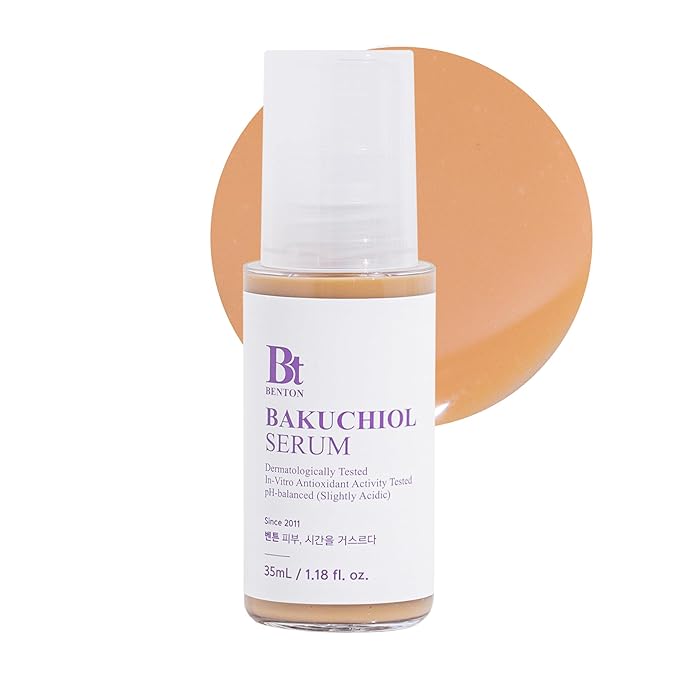 BENTON Bakuchiol Serum - Nourishing Serum for Face with Bakuchiol Retinol Alternative - Improve Elasticity and Control Photoaging - Serum for Sensitive Skin, 1.18 fl.oz.