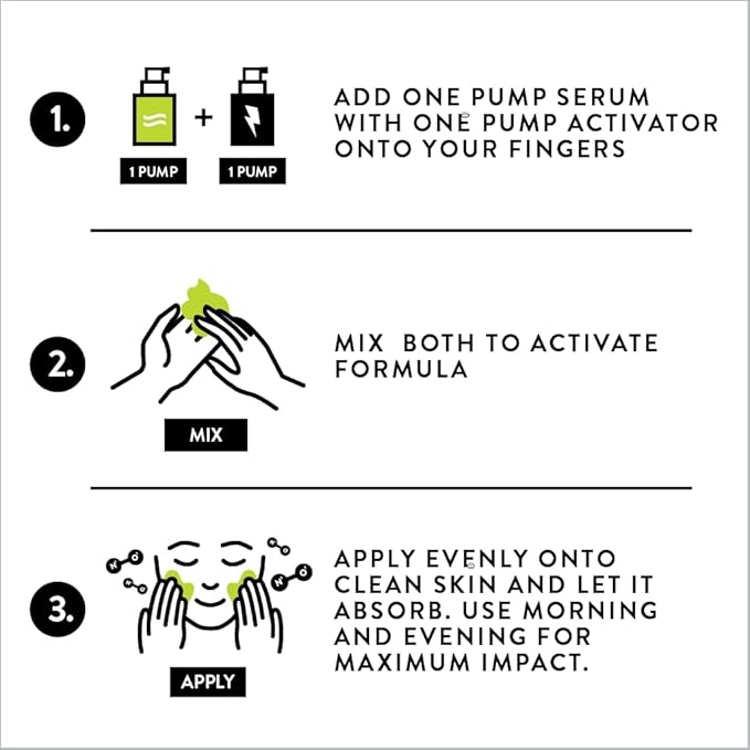 VERI Nitric Oxide + Salicylic Acid Clear Skin System (Peroxide-Free)- For Acne Prone Skin, Unclogs Pores, Clarifies Blemishes, Reduces Inflammation, Prevent Future Breakouts, 30 mL / 1 oz