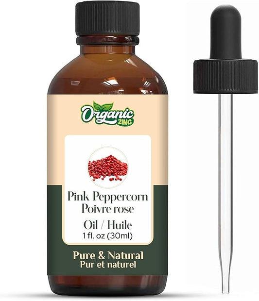 Pink Peppercorn (Schinus Molle) Oil | Pure & Natural Essential Oil for Aroma, Skincare & Massage- 30ml/1.01fl oz