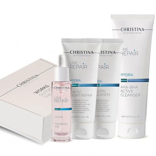 Christina Christmas Gift Box #4 Line Repair Hydra | Cleanser Serum Moisturizing Cream Night Cream