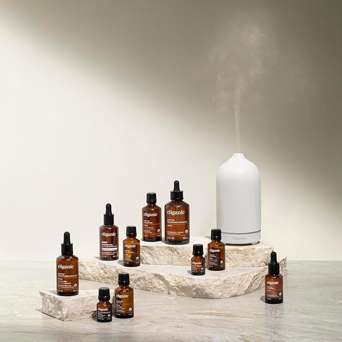 Cliganic USDA Organic Frankincense Essential Oil - Boswellia Serrata, 100% Pure Natural Undiluted, for Aromatherapy | Non-GMO Verified (Packaging May Vary)