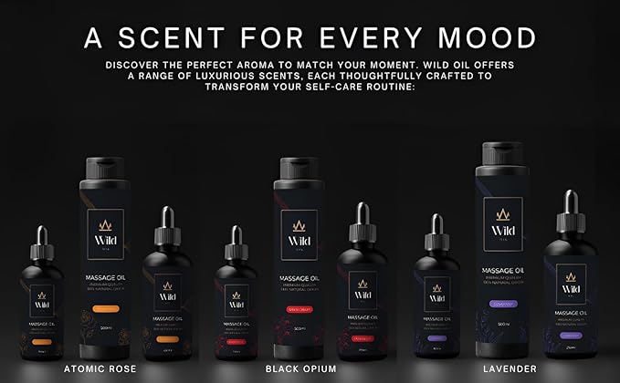 Luxurious Massage Oil Mineral, Grape Seed, Jojoba & Lavender Skin Moisturization Hair Nourishment Hydration, Elasticity, Vegan & Natural (100ml, Lavender)