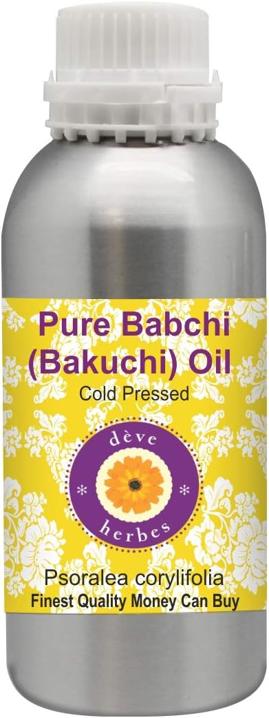 dève herbes Pure Babchi Oil (Psoralea corylifolia) Cold Pressed 300ml (10 oz)