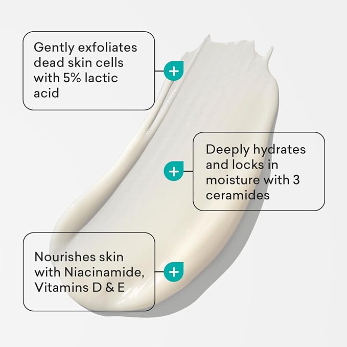 AmLactin Daily Nourish 5% - 7.9 oz Body Lotion with 5% Lactic Acid - Exfoliator and Moisturizer for Dry Skin (Packaging May Vary)