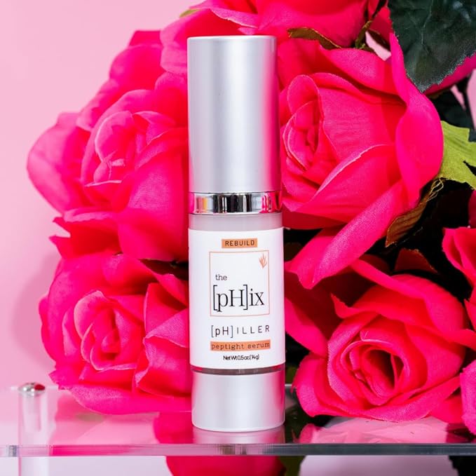 pHiller Peptide Serum - Advanced Anti Aging Face Tightening Serum for Fine Lines and Wrinkles, Hydrating Peptides Facial Formula for Skin, with Argireline + Tripeptides; Vegan (1oz)