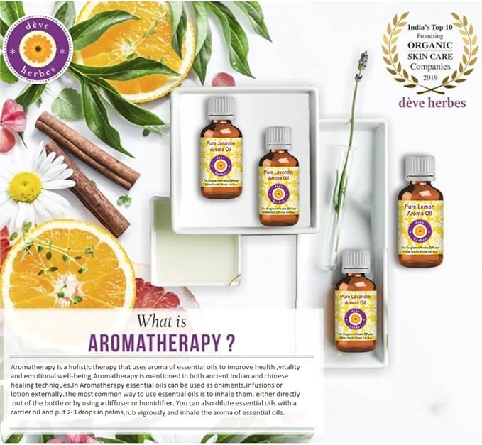 Deve Herbes Frangipani Essential Oil (Plumeria alba) with Glass Dropper Steam Distilled 5ml (0.16 oz)