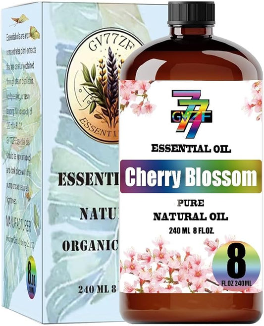 Cherry Blossom Essential Oil (8 oz/240 ml) - Cherry Blossom Oils Used in diffusers, humidifiers, Home Baths, Cleaning Products, Yoga, DIY Soaps and DIY Scented Candles