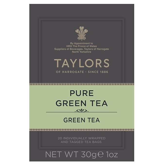 Taylors of Harrogate Pure Green Tea, 20 Count (Pack of 4)
